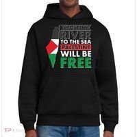 From The River To The Sea Palestine Will Be Free District V.I.T. Heavyweight Hoodie thumb 0