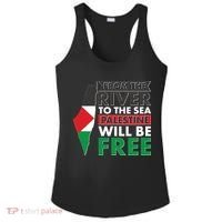 From The River To The Sea Palestine Will Be Free Ladies PosiCharge Competitor Racerback Tank thumb 0