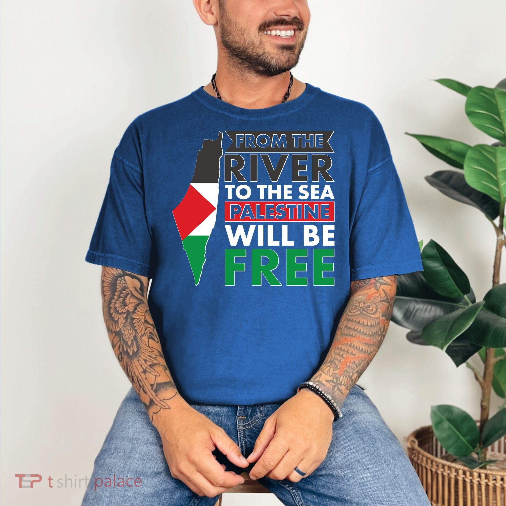 From The River To The Sea Palestine Will Be Free Comfort Colors T-Shirt