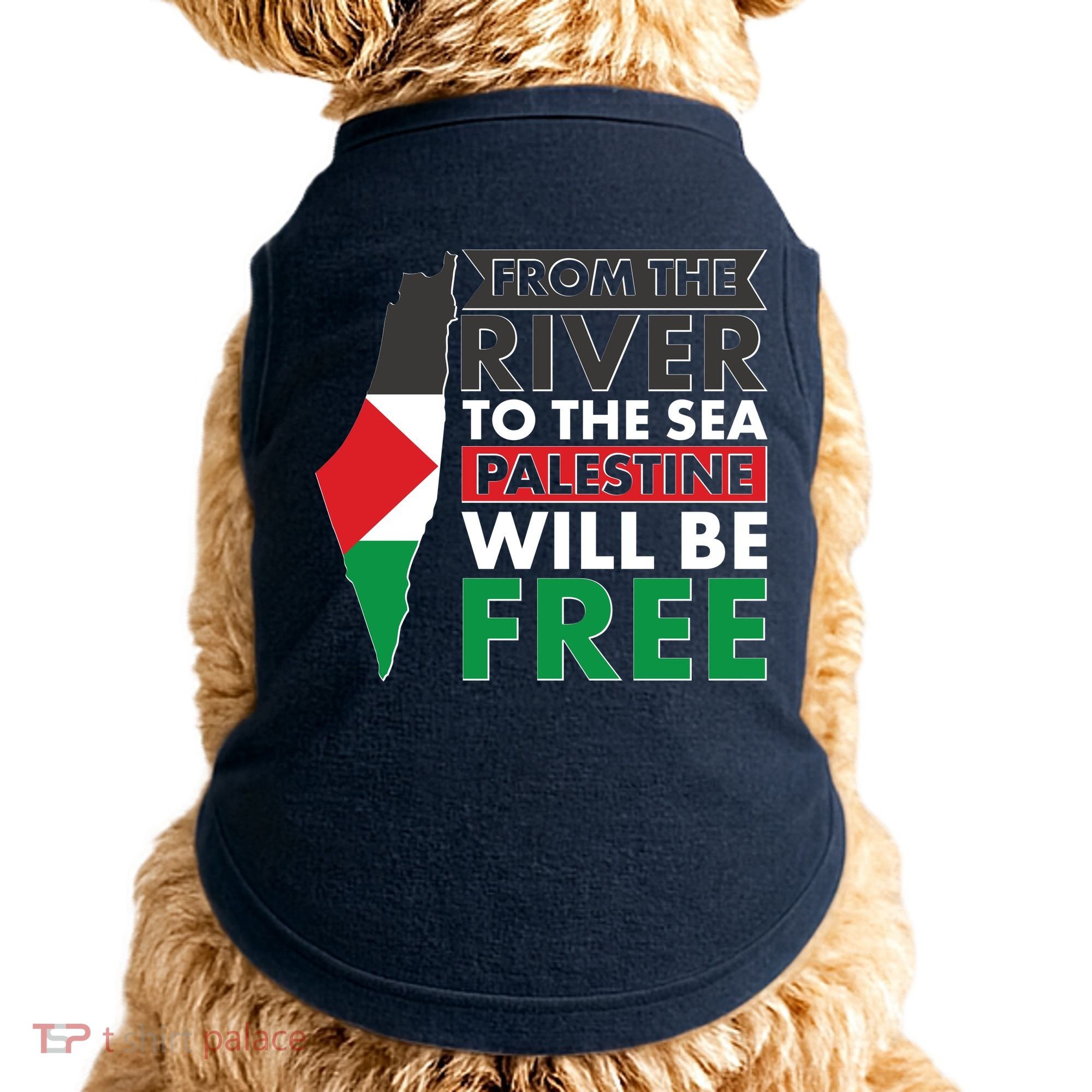 From The River To The Sea Palestine Will Be Free Doggie Tank