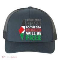 From The River To The Sea Palestine Will Be Free Yupoong Adult 5-Panel Trucker Hat thumb 0