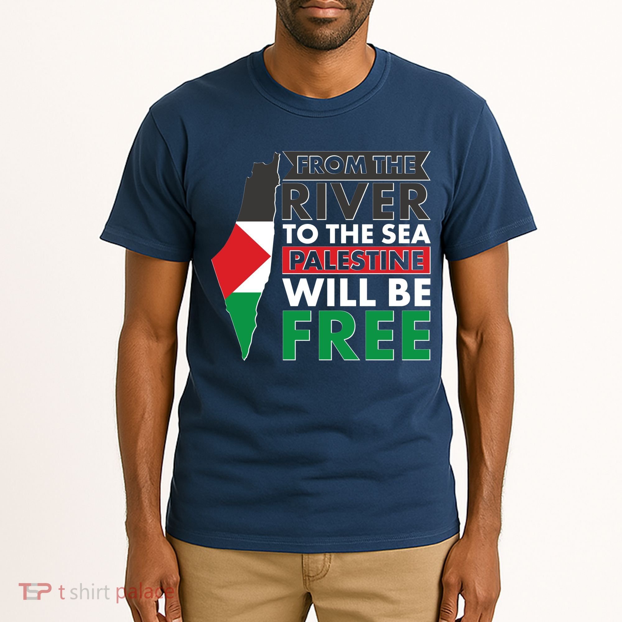 From The River To The Sea Palestine Will Be Free Tall T-Shirt