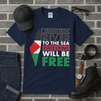 From The River To The Sea Palestine Will Be Free Tall T-Shirt thumb 3