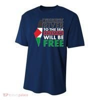 From The River To The Sea Palestine Will Be Free Youth Performance Sprint T-Shirt thumb 0