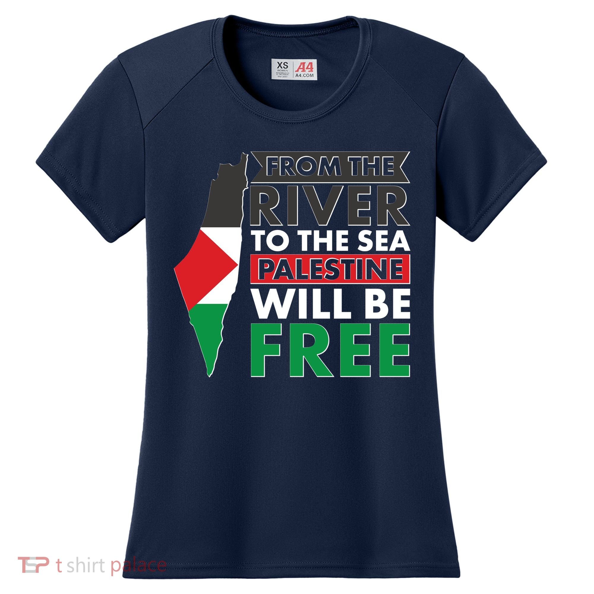 From The River To The Sea Palestine Will Be Free Women's Cooling Performance Crew T-Shirt