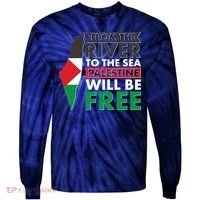 From The River To The Sea Palestine Will Be Free Tie-Dye Long Sleeve Shirt thumb 0