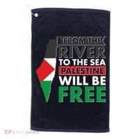 From The River To The Sea Palestine Will Be Free Golf Towel thumb 0