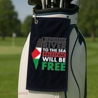 From The River To The Sea Palestine Will Be Free Golf Towel thumb 2