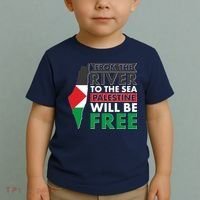 From The River To The Sea Palestine Will Be Free Toddler T-Shirt thumb 2