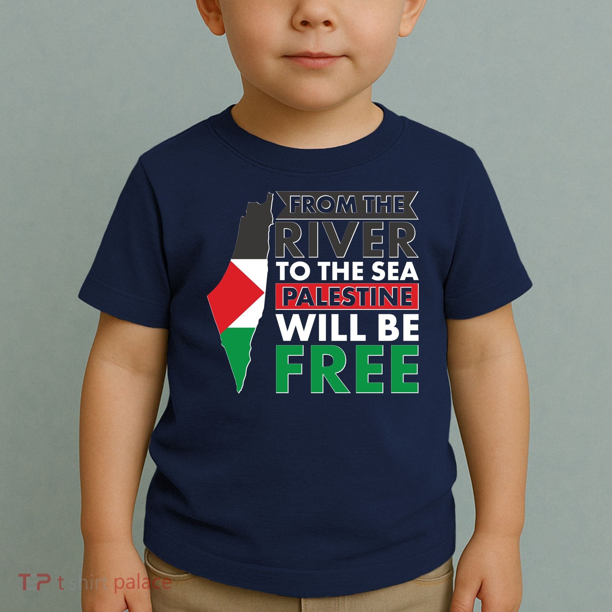 From The River To The Sea Palestine Will Be Free Toddler T-Shirt