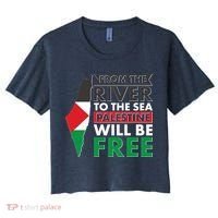 From The River To The Sea Palestine Will Be Free Women's Crop Top Tee thumb 0