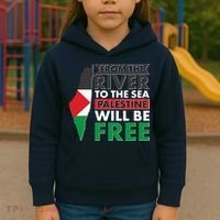 From The River To The Sea Palestine Will Be Free Kids Hoodie thumb 3