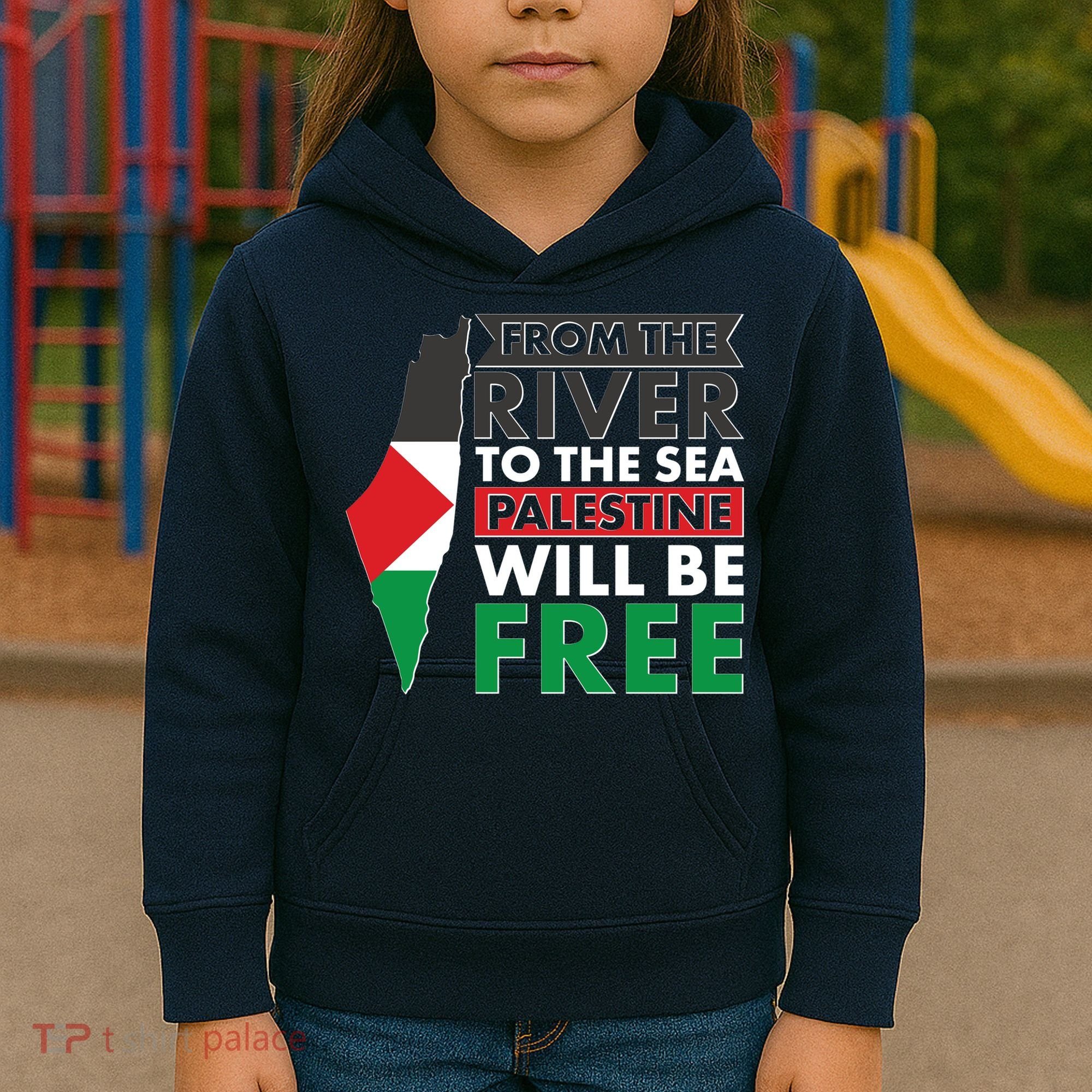 From The River To The Sea Palestine Will Be Free Kids Hoodie