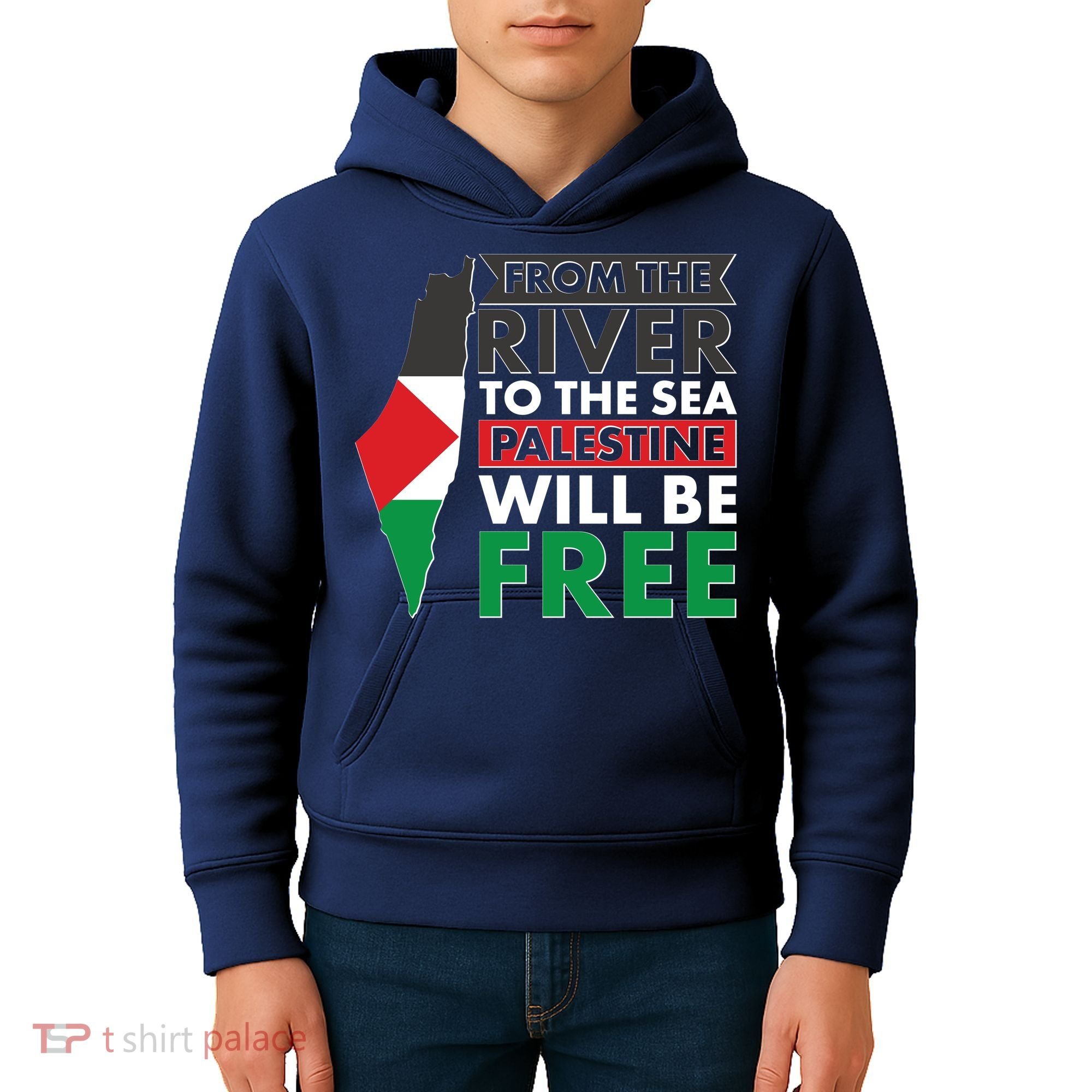 From The River To The Sea Palestine Will Be Free Kids Hoodie
