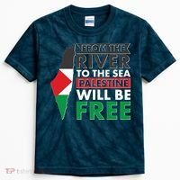 From The River To The Sea Palestine Will Be Free Kids Tie-Dye T-Shirt thumb 0
