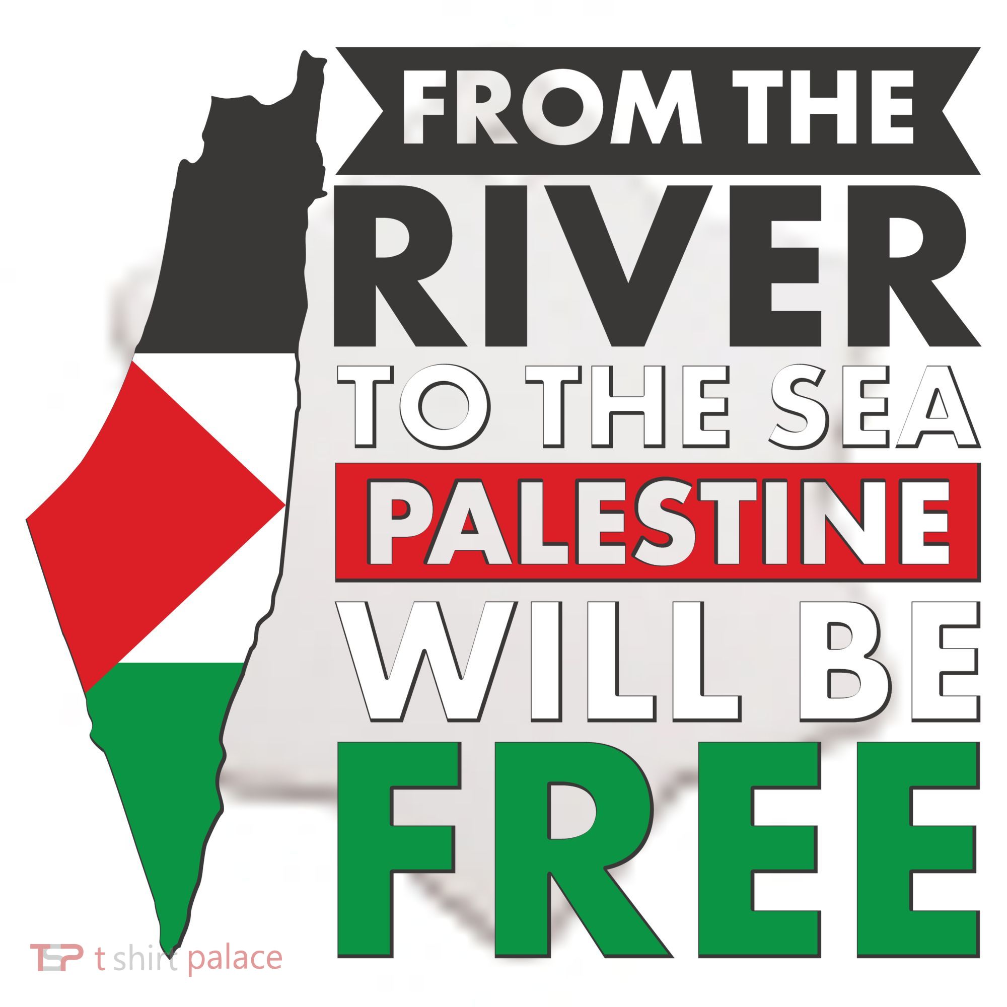 From The River To The Sea Palestine Will Be Free Ceramic Ornament