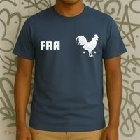 French Rooster Proud France Fans FRA T-Shirt thumb 3