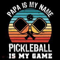 Funny Retro Papa Pickleball Sunset Gift Women's Hoodie thumb 2