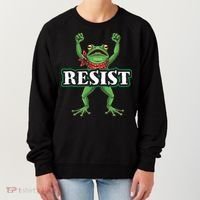 Funny Resist Portland Frog Prostest Women's Sweatshirt thumb 0