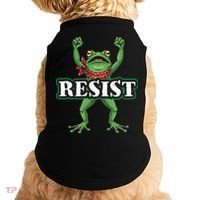 Funny Resist Portland Frog Prostest Doggie Tank thumb 0