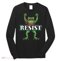 Funny Resist Portland Frog Prostest Long Sleeve Shirt thumb 0
