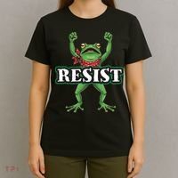 Funny Resist Portland Frog Prostest T-Shirt thumb 4
