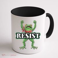 Funny Resist Portland Frog Prostest Coffee Mug thumb 1
