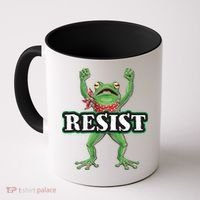 Funny Resist Portland Frog Prostest Coffee Mug thumb 0