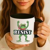 Funny Resist Portland Frog Prostest Coffee Mug thumb 3