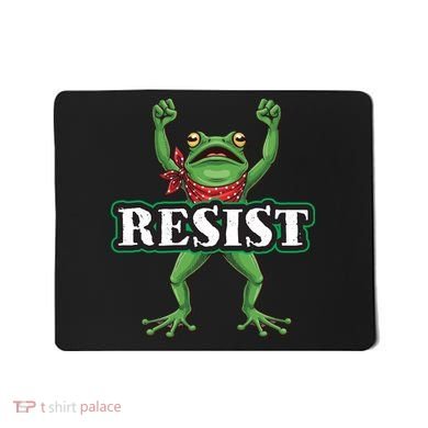 Funny Resist Portland Frog Prostest Mousepad