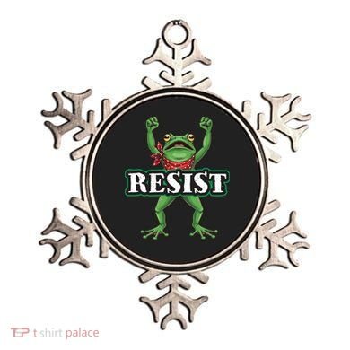 Funny Resist Portland Frog Prostest Ornament