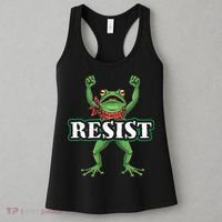 Funny Resist Portland Frog Prostest Women's Tank Top thumb 3