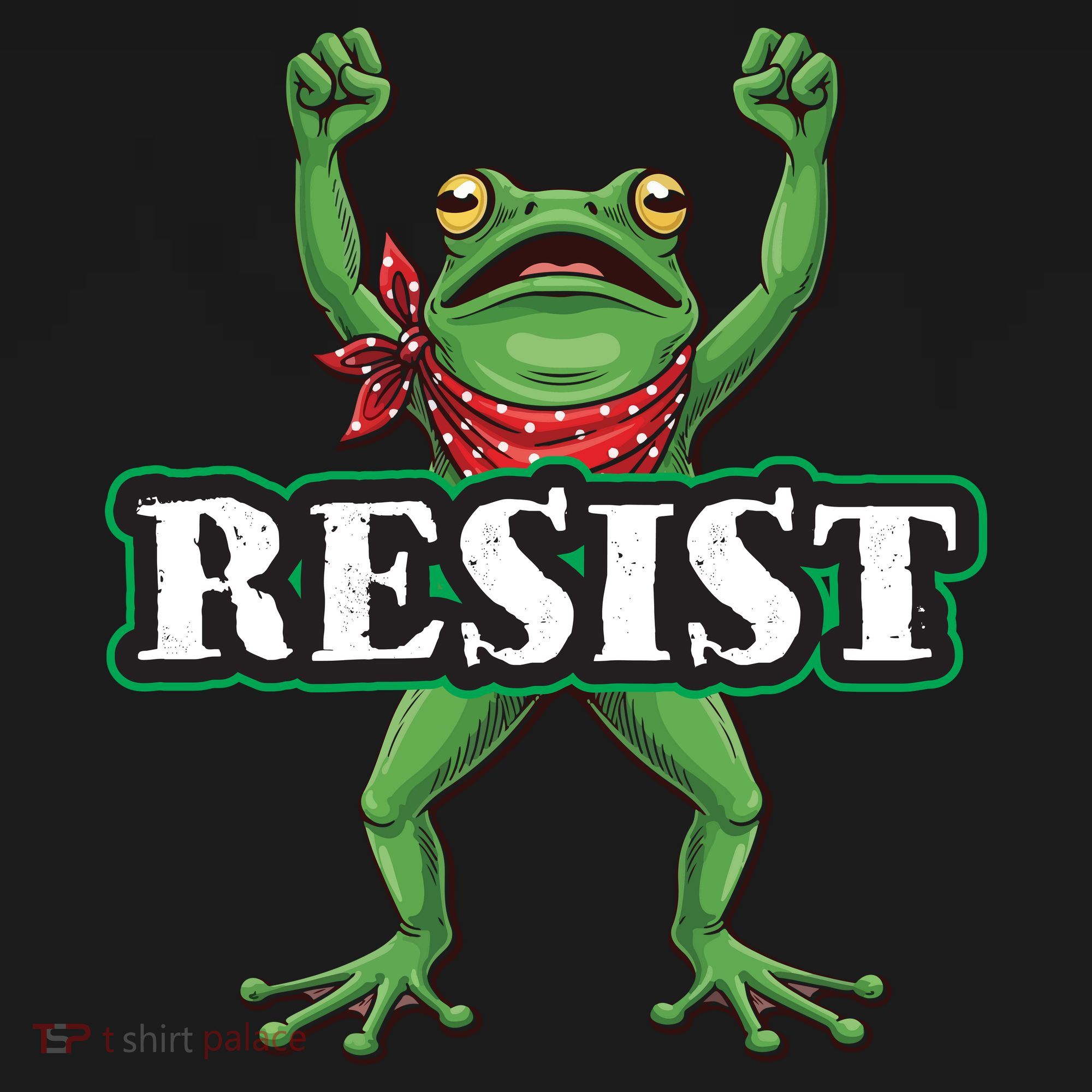 Funny Resist Portland Frog Prostest Women's Tank Top
