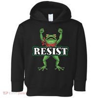 Funny Resist Portland Frog Prostest Toddler Hoodie thumb 0