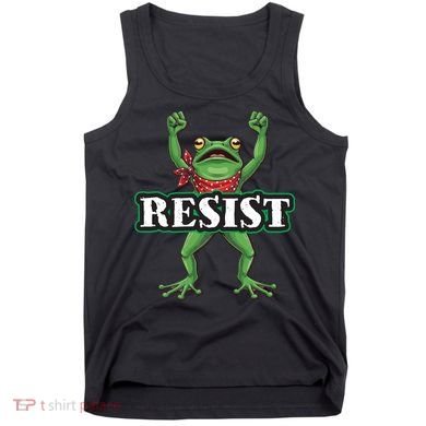Funny Resist Portland Frog Prostest Tank Top