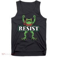 Funny Resist Portland Frog Prostest Tank Top thumb 0