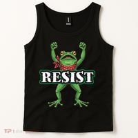 Funny Resist Portland Frog Prostest Tank Top thumb 2