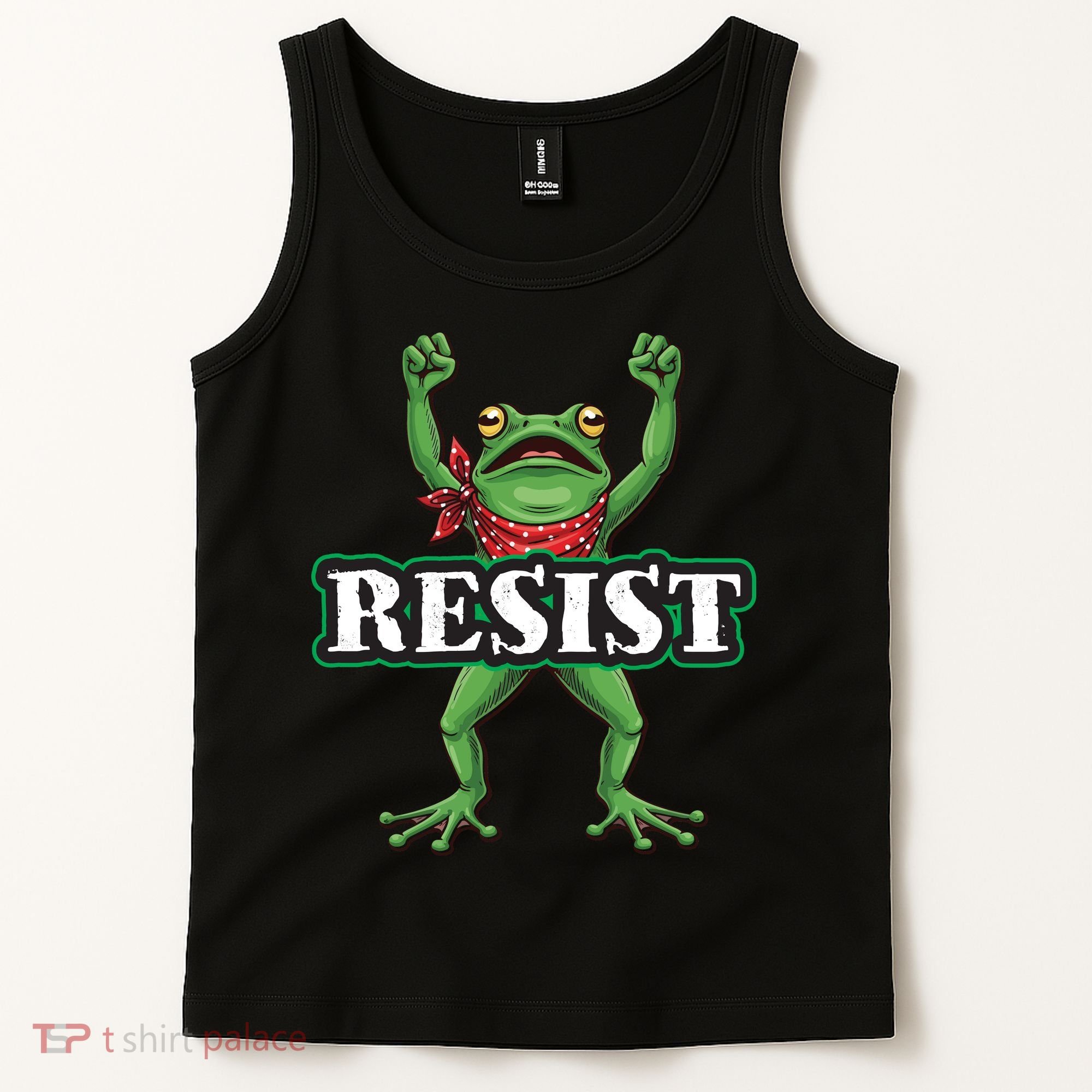 Funny Resist Portland Frog Prostest Tank Top