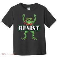 Funny Resist Portland Frog Prostest Toddler T-Shirt thumb 0