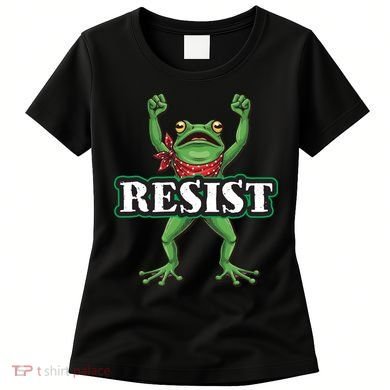 Funny Resist Portland Frog Prostest Women's T-Shirt