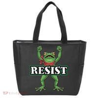 Funny Resist Portland Frog Prostest Tote Bag thumb 0