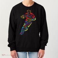 Funny Rugby Player Rugby Fan Graphic Outfit Women's Sweatshirt thumb 0