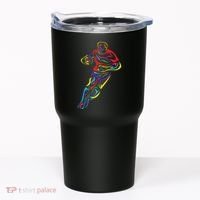 Funny Rugby Player Rugby Fan Graphic Outfit Tumbler thumb 0