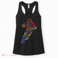 Funny Rugby Player Rugby Fan Graphic Outfit Women's Tank Top thumb 0