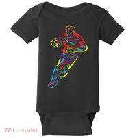 Funny Rugby Player Rugby Fan Graphic Outfit Baby Bodysuit thumb 0