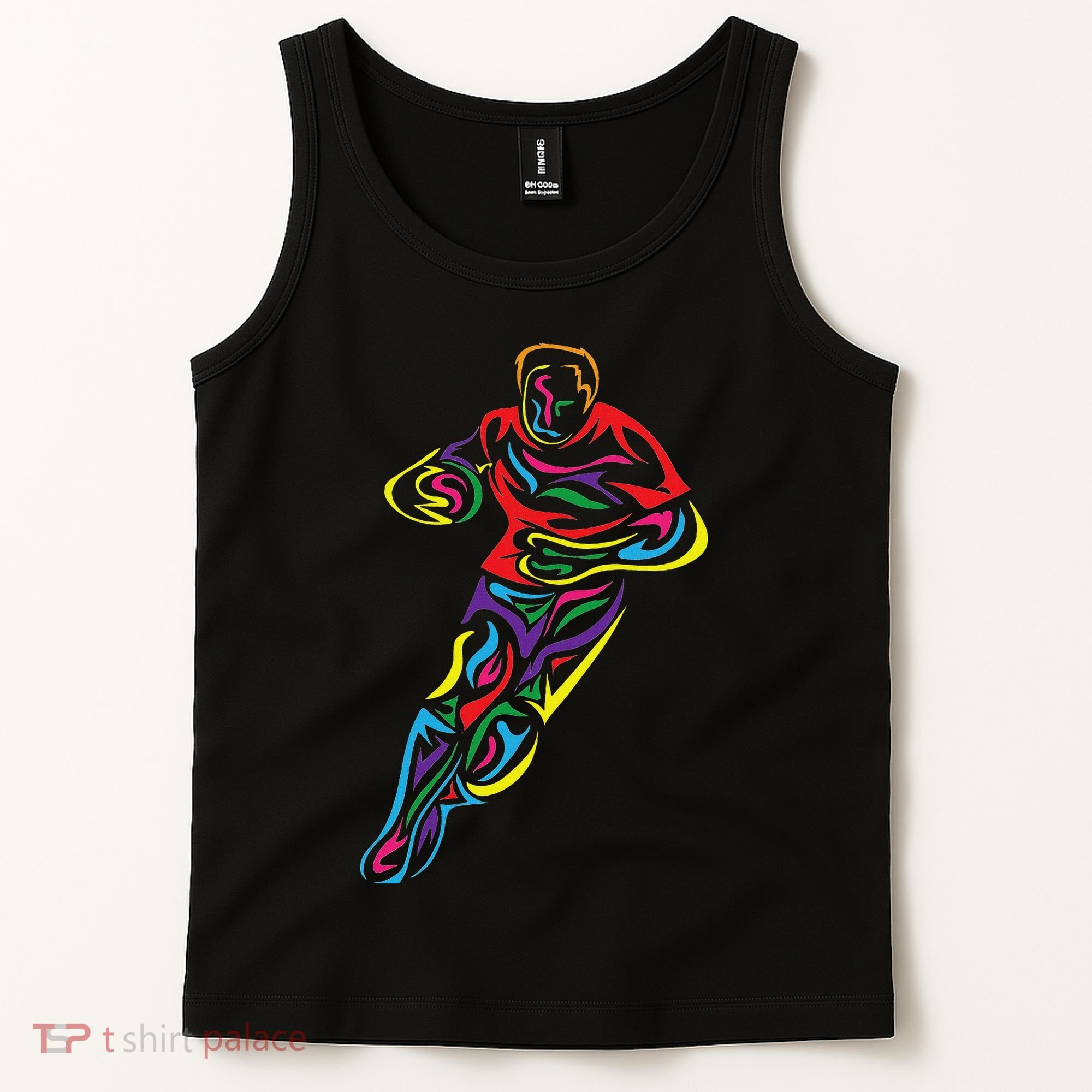 Funny Rugby Player Rugby Fan Graphic Outfit Tank Top