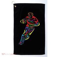 Funny Rugby Player Rugby Fan Graphic Outfit Golf Towel thumb 0