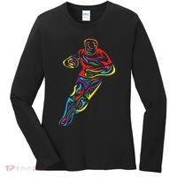 Funny Rugby Player Rugby Fan Graphic Outfit Women's Long Sleeve Shirt thumb 0