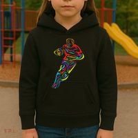 Funny Rugby Player Rugby Fan Graphic Outfit Kids Hoodie thumb 3
