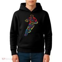 Funny Rugby Player Rugby Fan Graphic Outfit Kids Hoodie thumb 4